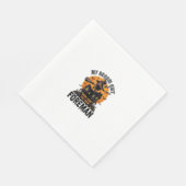 Besen brach Vorarbeiter Hexencrew Halloween-Design Serviette (Ecke)