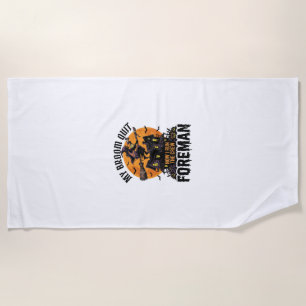 Besen brach Vorarbeiter Hexencrew Halloween-Design Strandtuch