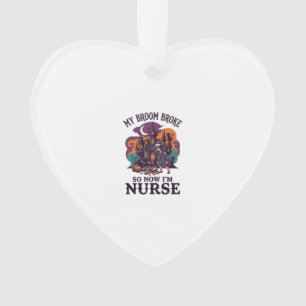Besen Brachte Krankenschwester Halloween Hexe Spuk Ornament