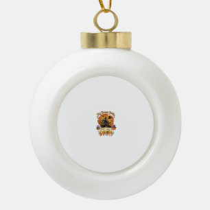 Besen Gebrochen Koch Halloween Spukhaus Kessel Keramik Kugel-Ornament
