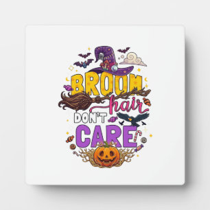 Besen Haar Egal Halloween Hexenhut Kürbis C Fotoplatte