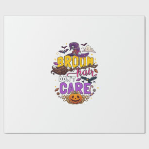 Besen Haar Egal Halloween Hexenhut Kürbis C Geschenkpapier