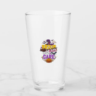 Besen Haar Egal Halloween Hexenhut Kürbis C Glas