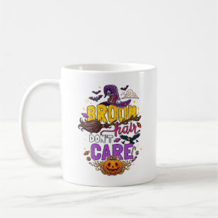 Besen Haar Egal Halloween Hexenhut Kürbis C Kaffeetasse
