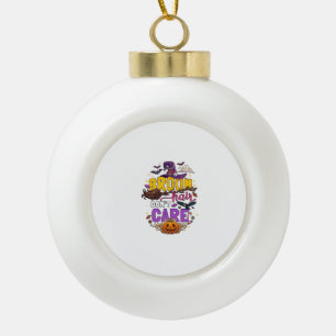 Besen Haar Egal Halloween Hexenhut Kürbis C Keramik Kugel-Ornament
