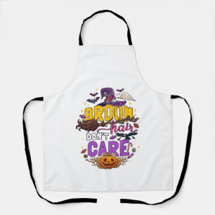 Besen Haar Egal Halloween Hexenhut Kürbis C Schürze
