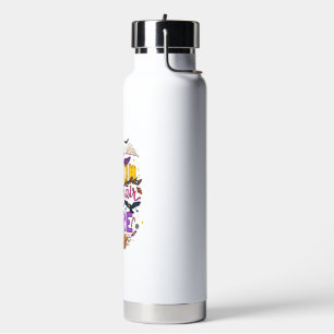 Besen Haar Egal Halloween Hexenhut Kürbis C Trinkflasche