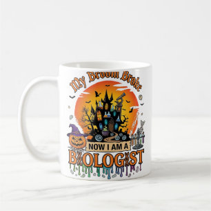 Besen kaputt Biologe Halloween Verfluchtes Schloss Kaffeetasse