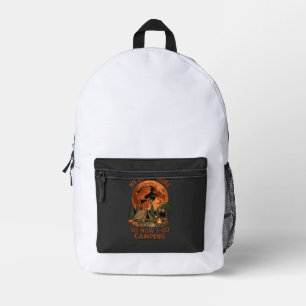 Besen kaputt Halloween Hexe Camping Zelt Lagerfeue Bedruckter Rucksack