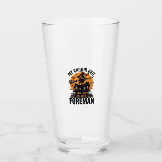 Besen kaputter Vorarbeiter Hexencrew Halloween-Des Glas