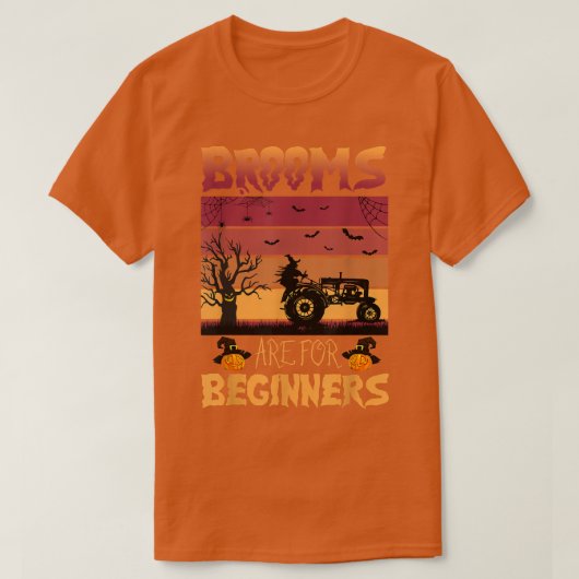 Besen sind für Anfänger Traktor Bauer PNG T-Shirt (Design vorne)