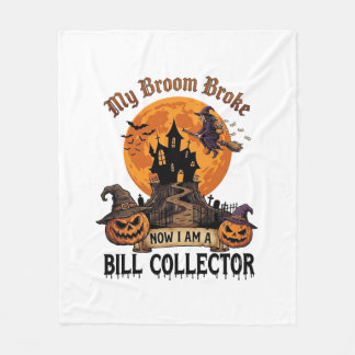 Besen zerbrach Geldeintreiber Halloween Spukhaus Fleecedecke