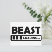 Besenbelastung Postkarte (Stehend Vorderseite)