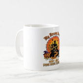 Besenbruch-Tatorttechnikerin Halloween Hexe Kaffeetasse (Vorderseite Links)