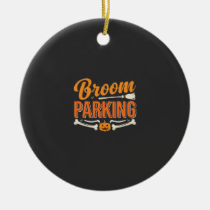 Besenginster-Parking-Halloween-Vektordesign_1 Keramik Ornament