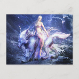 Besenlehrer in der verlassenen Welt Postkarte