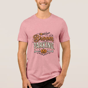 Besenparkplatz Halloween Vintage Hexenvektor-Desig Tri-Blend Shirt