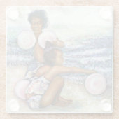 Besessen davon, das Unmögliche zu erobern Glasuntersetzer (Rückseite)