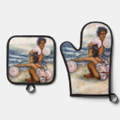 Besessen davon, das Unmögliche zu erobern Ofenhandschuh & Topflappen-Set (Vorderseite)