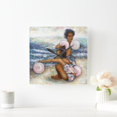 Besessen davon, das Unmögliche zu erobern Quadratische Wanduhr (Zuhause)