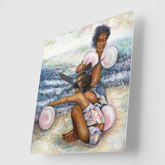 Besessen davon, das Unmögliche zu erobern Quadratische Wanduhr (Winkel)