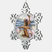 Besessen davon, das Unmögliche zu erobern Schneeflocken Zinn-Ornament (Rechts)