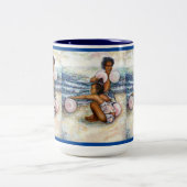 Besessen davon, das Unmögliche zu erobern Zweifarbige Tasse (Mittel)