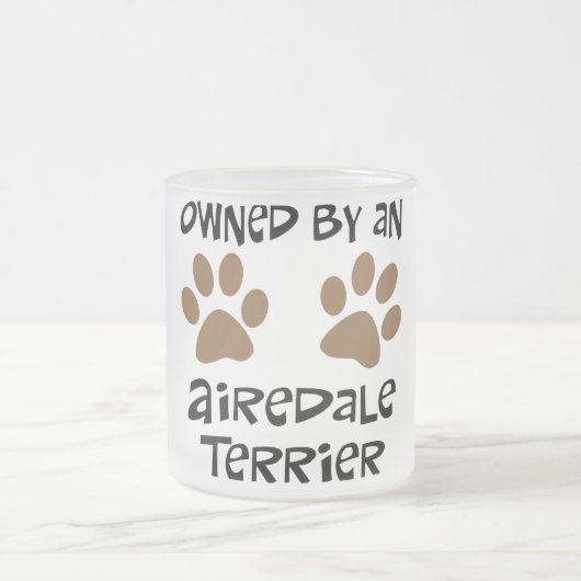 Besessen durch Airedale Terrier Mattglastasse (Mittel)