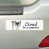 besessen durch ein siamesisches autoaufkleber (Auf Auto)