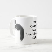 Besessen durch eine spezielle Katzen-Tasse Kaffeetasse (Vorderseite Links)