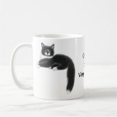 Besessen durch eine spezielle Katzen-Tasse Kaffeetasse (Links)