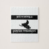 besessen gewesen mit Snowmobile Puzzle (Vertikal)