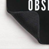 Besessen gewesene schwarze Mausunterlage Mousepad (Ecke)