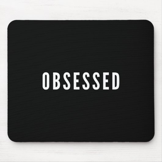 Besessen gewesene schwarze Mausunterlage Mousepad (Vorne)