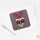 besessen quadratischer aufkleber (Umschlag)