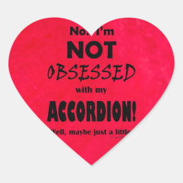 Besessene Accordion Heart Sticker