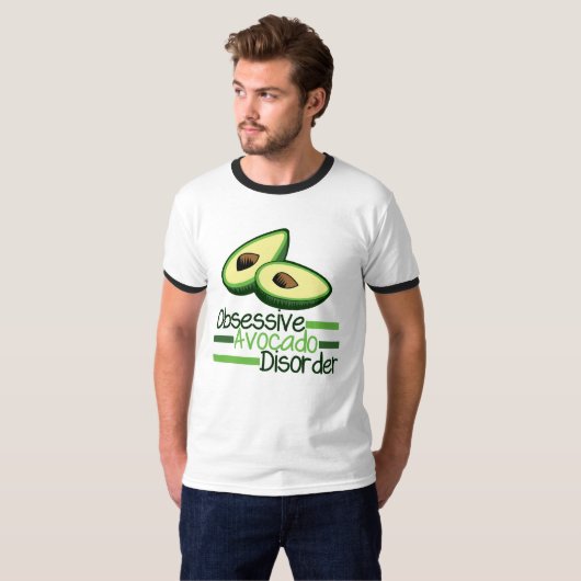 Besessene Avocado-Störung T-Shirt (Vorne ganz)