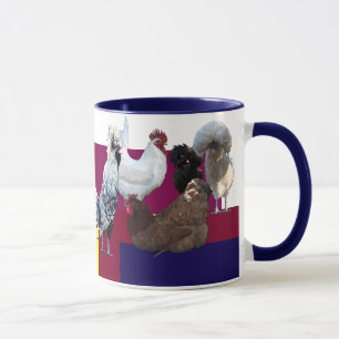 Besessene Huhn-Störung: Collage Tasse