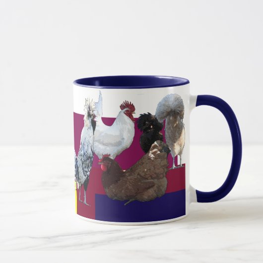 Besessene Huhn-Störung: Collage Tasse (Rechts)