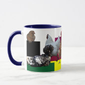 Besessene Huhn-Störung: Collage Tasse (Links)