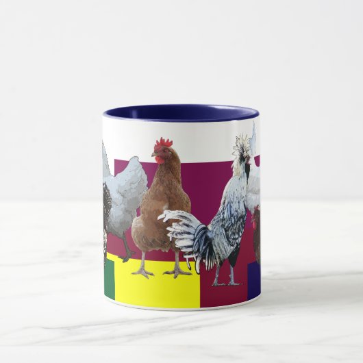 Besessene Huhn-Störung: Collage Tasse (Zentrum)