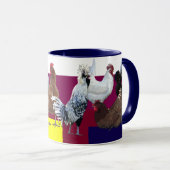 Besessene Huhn-Störung: Collage Tasse (VorderseiteRechts)