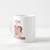 Besessene Katzen-Störung Kaffeetasse (Vorderseite Links)