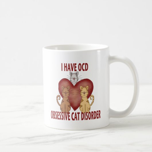 Besessene Katzen-Störung Kaffeetasse (Rechts)