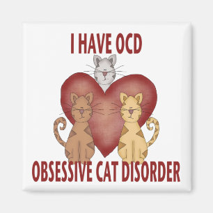 Besessene Katzen-Störung Magnet