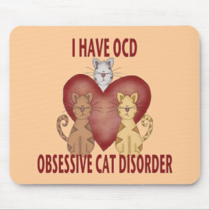 Besessene Katzen-Störung Mousepad