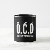 Besessene Katzen-Störung Tasse (Zentrum)