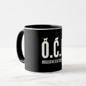 Besessene Katzen-Störung Tasse (Vorderseite Links)