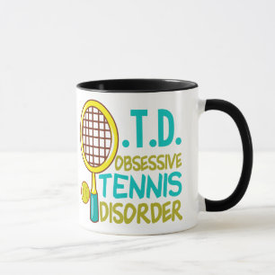 Besessene Tennis-Störung Tasse