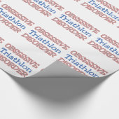 Besessene Triathlon-Störung Geschenkpapier (Ecke)